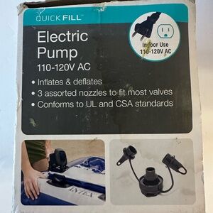 Quick-Fill Electric Air Pump - Black/Blue